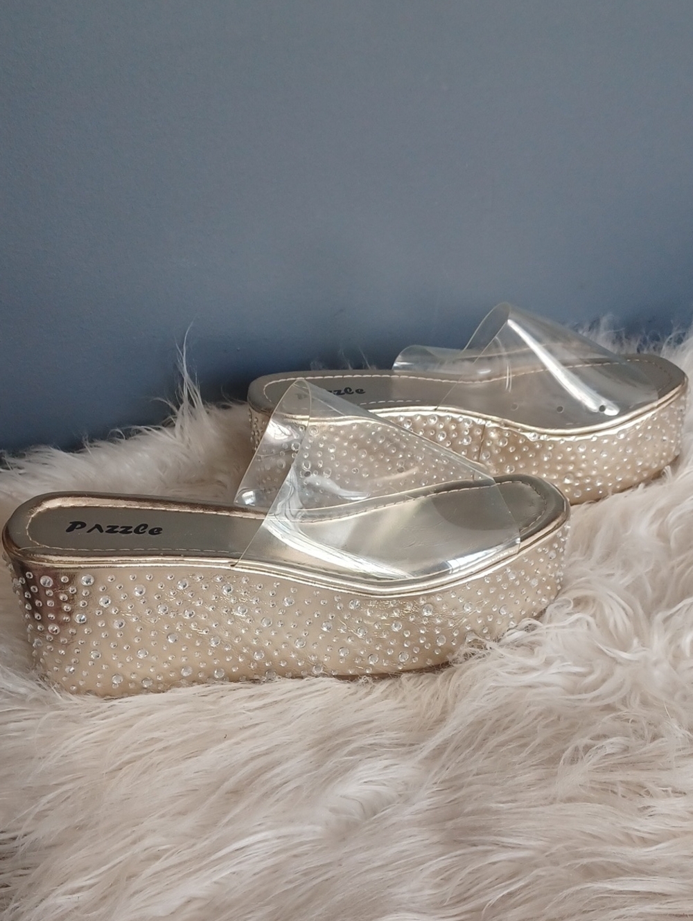 Pazzle Rhinestone Wedge Platforms - Picture 14 of 14
